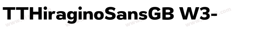 TTHiraginoSansGB W3字体转换